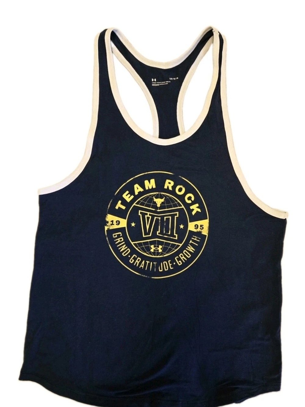 EUC Under Armour Project Rock Ringer Tank Top (Men's L)